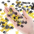 WILLBOND 50th Birthday Confetti 50 Number Confetti 50th Party Confetti for Party Supplies (Gold and Black, 4200 Pieces)