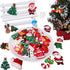 Slime Charms Christmas Resin Flatbacks for Scrapbook Ornaments DIY Xmas Crafts Resin Decorations - Snowman Tree Bell Deer - (30 Piece Random)