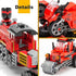 Educiro Train Sets for Boys Age 6-10, 3 in 1 City Building Kit Motorcycle Tractor Creative Educational Birthday Gift, Stem Projects Toys for Kids 6 7 8 9 10 Year Old, 305 Pieces