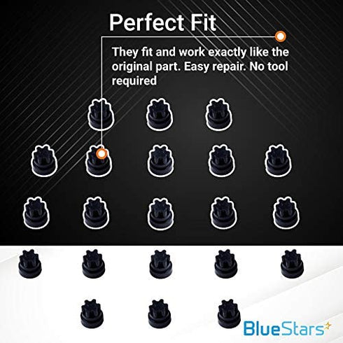 Ultra Durable 00618112 00637940 Rubber Grate Feet Replacement Part by BlueStars - Exact Fit For Thermador & Bosch Range/Gas Range/Gas Cooktop - Replaces 1999626 617174 618112 PS3478553 - PACK OF 20