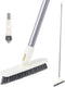 SUPERWASH PLUS Grout Brush with Extendable Handle, Swivel Brush Head with Heavy Duty Stiff V-Shaped Bristles, 55 Inch Long Handle Floor Scrubber Cleans Corners, Shower Tile, Bathtub and Patio Deck