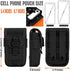 IronSeals Tactical Cell Phone Holster Pouch, Tactical Smartphone Pouches Cellphone Case Molle Gadget Bag Molle Attachment Belt Holder Waist Bag for 4.7"-6.7" with Armor Case on with US Flag Patch