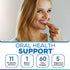 Oral Probiotics for Bad Breath Support, Oral Health Maintenance & Fresh Breath aid - 11 Probiotic Strains, Digestive Enzymes - Supportive Oral Probiotics - Includes Tongue Scraper - 2 Month Supply