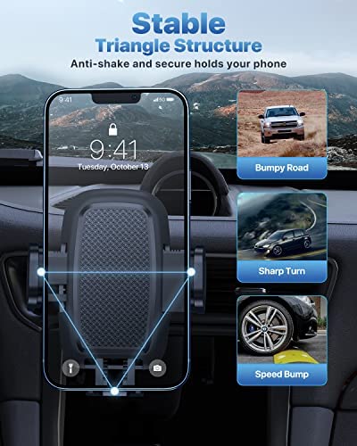 Miracase Phone Mount for Car, Universal Air Vent Car Phone Holder, Hands Free Car Cell Phone Holder Cradle Friendly Compatible with iPhone 13 12 11 Pro Max X 8 Plus Samsung and All Smartphones