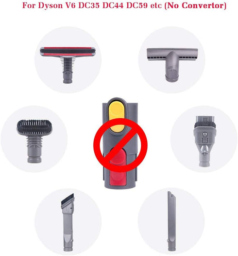 I clean 7packs Dyson v7 attachments, Compatible with Dyson V8, V8 Absolute,V7,V6,DC59,DC44,DC35,DC24,DC16,DC62,DC39,V10, V10 Absolute, V11Animal Cord-Free Vacuum Parts