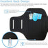 iPhone 14, 13, 12, 11, XR Armband, JEMACHE Water Resistant Gym Running Workouts Arm Band Case for iPhone XR, 11, 12, 13, 13 Pro, 14, 14 Pro with Key Holder (Black)