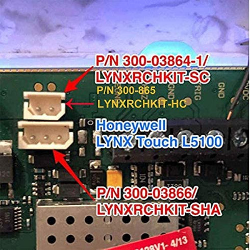 GLESOURCE(1PACK) 300-03864-1 Battery 7.2V for Honeywell Alarm Lynx WALYNX-RCHB-SC Honeywell Lynx Touch K5109, L3000, L5000, L5100 ADEMCO 300-06868 1100mAh