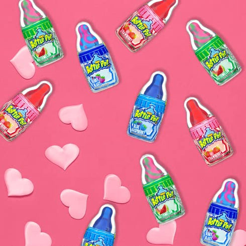 Baby Bottle Pop Christmas Bulk Variety Party Pack - Individually Wrapped Lollipops W/ Powdered Sugar Dip In Assorted Fruity Flavors - Perfect Candy For Stocking Stuffers & Christmas Parties 0.85 Ounce, 10 Count (Pack of 1)