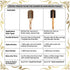Round Brush with Ionic Boar Bristles for Blow-dry, Curling, Styling Short Hair (Chin to Neck) with Bouncy Curls & Shine, Small Ceramic Thermal Roller (1.3" Barrel, 2.4" with Bristles)