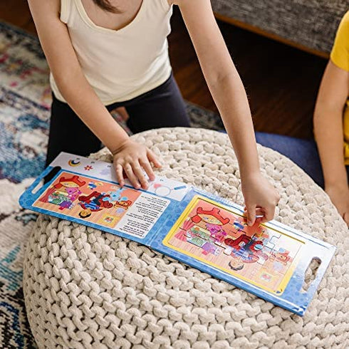 Melissa & Doug Blue's Clues & You! Take-Along Magnetic Jigsaw Puzzles (2 15-Piece Puzzles)