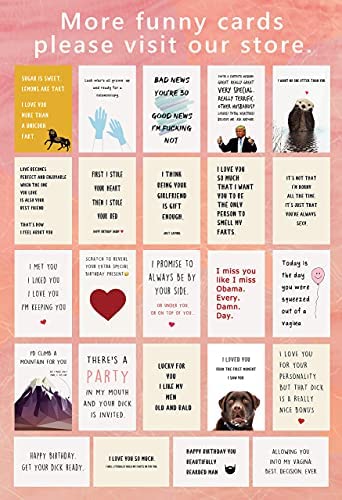 Funny I Love You Card, Birthday Card, Anniversary Card, Card for Boyfriend Husband Fiance