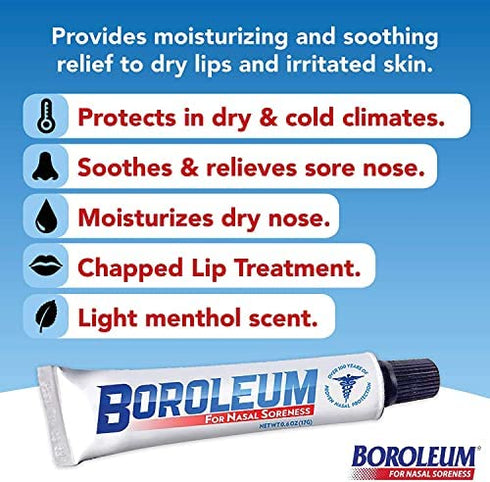Boroleum for Nasal Soreness, 17 Grams, 3/5 Ounce Tube
