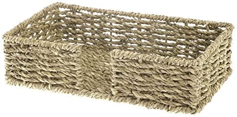 Boston International Guest Towel Napkin Caddy, Seagrass