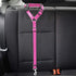 BWOGUE 2 Packs Dog Cat Safety Seat Belt Strap Car Headrest Restraint Adjustable Nylon Fabric Dog Restraints Vehicle Seatbelts Harness