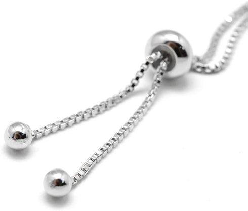 Kissitty 10 Strands Adjustable Platinum Brass Slide Extender Chains with Ball Ends 4.84" (12.3cm)