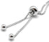 Kissitty 10 Strands Adjustable Platinum Brass Slide Extender Chains with Ball Ends 4.84" (12.3cm)