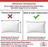 Trendy Home 12x20 Non Woven Premium Stuffer for Home & Office Pillow Stuffer, Decorative Throw Pillow Insert (White, Standard Size)