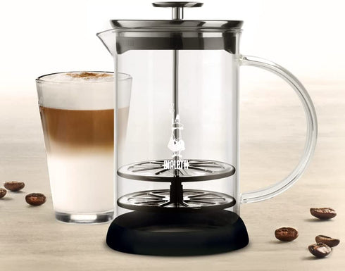 Bialetti, Cappuccino machine Milk Frother, (3 Cup) (330 ml-11 oz), Silver