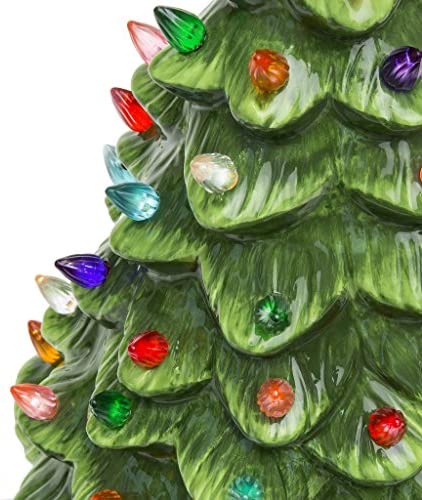 Creative Hobbies Ceramic Christmas Tree Replacement Lights, Medium Twist Light Ornaments, Red Color, 144 Piece Pack