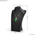 Oirlv Black Jewelry Display Bust Leather Necklace Display Stand for Show?H11.8inch?