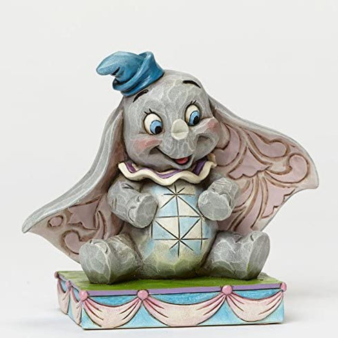 Disney Traditions by Jim Shore Dumbo Personality Pose Stone Resin Figurine, 3.25