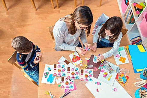 WaaHome Valentines Stickers for Kids 207pcs Smile Face Heart Candy Cupcake Ice Cream Stickers for Kids Party Decor School Classroom Reward Scrapbooking Supplies