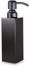 Zegeon Soap Dispenser Hand Metal Pump Lotion Bottle for Bathroom, Bedroom and Kitchen (Black Square)