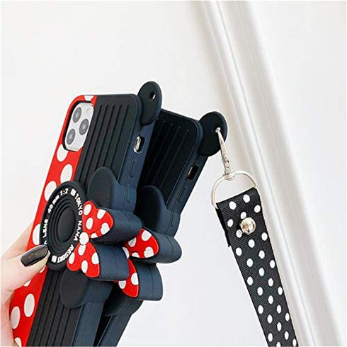 12 Pro Max Case for iPhone 12 Pro Max Case Cute 3D Cartoon for Minnie Camera Teens Girls Women Shockproof Protective Silicone Cover Cute Phone Cases for iPhone 12 Pro Max -6.7" (12 Pro Max-6.7")