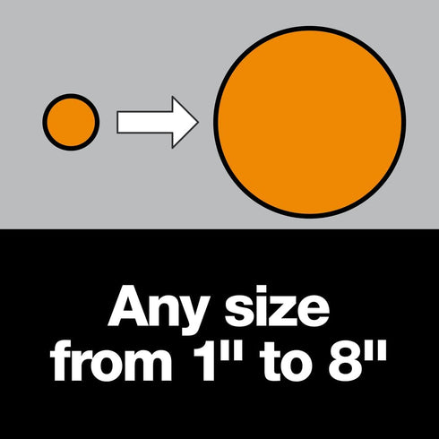 Fiskars 193800-1001 Circle Cutter with 2 Replacement Blades , Orange