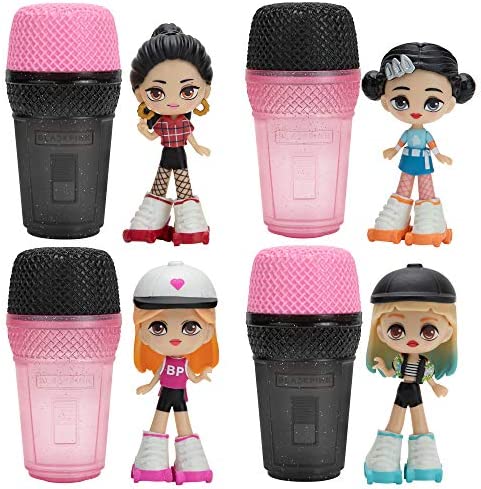 Blackpink Micro Pop Stars, Mystery Surprise Figures 4 Pack - 3” Kpop Idol Dolls - Features Lisa, Jennie, Jisoo, and Rosé - 1 of 3 Styles Chosen at Random - Interchangeable Outfits and Accessories