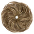 CJL HAIR Messy Bun Hair Piece Straight Fake Bun Short Ponytail Extension Instant Updo Donut Chignons Elastic Hairpiece for Women