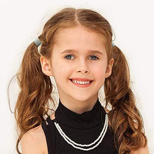 1000 Mini Rubber Bands Soft Elastic Bands for Kid Hair Braids Hair (White)