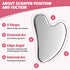 Gua Sha Facial Tool, Stainless Steel GuaSha Massage Tool Natural Universal Facial Beauty Silver Metal Gua Sha Board for SPA Acupuncture Tighten Skin Scraping Massage Tool for Face with Travel Pouch
