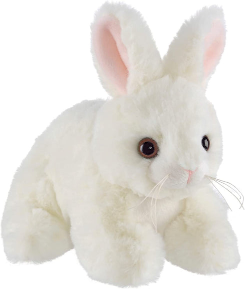 Bearington Lil Jumpy White Plush Bunny Rabbit Stuffed Animal, 7 inches