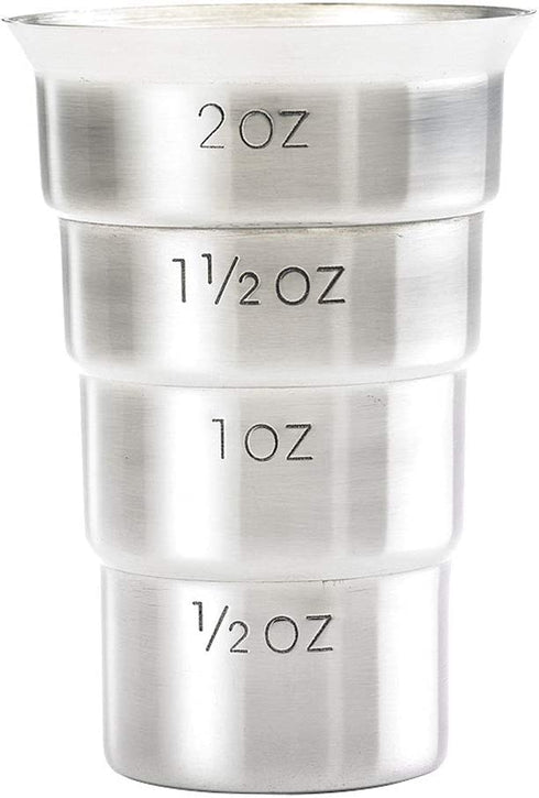 Barfly M37109 Drink Jigger, 2 oz, Stainless w/out Handle