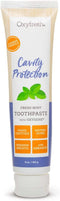 Premium Oxyfresh Cavity Protection – Fresh Mint Fluoride Toothpaste – Low Abrasion Anticavity Toothpaste for Sensitive Teeth – Remineralizing Enamel Repair to Prevent Tartar & Cavities | 5oz