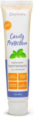 Premium Oxyfresh Cavity Protection – Fresh Mint Fluoride Toothpaste – Low Abrasion Anticavity Toothpaste for Sensitive Teeth – Remineralizing Enamel Repair to Prevent Tartar & Cavities | 5oz