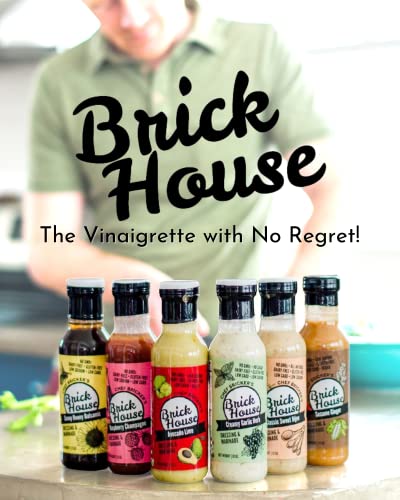 CREAMY GARLIC HERB Sugar Free Salad Dressing with Organic Stevia Leaves. A Light Ranch Dressing Alternative! Low Sodium, Paleo, Low Carb Keto Salad Dressing & Marinade by Brick House Vinaigrettes.