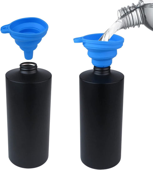 Soap Dispenser, Matte Black Stainless Steel Hand Soap Dispenser, Anti-Rust and Leak Metal Pump Hand Lotion Dispenser for Kitchen, Bathroom and Bedroom (18 Ounce / 550ML)