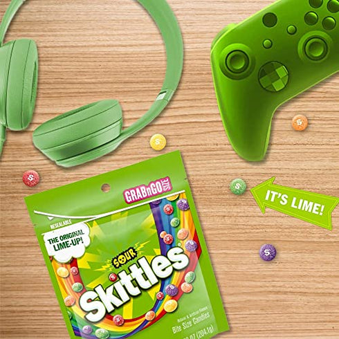 SKITTLES Sours Grab N Go, 7.2-Ounce Bag