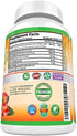 Natural Vitamin C - 100% from Rose Hips, Acerola Cherry and Camu Camu Superfruit 500mg - High Absorption - Immune Support, Skin, Joint and Collagen Booster with Citrus Biflavanoids - 120 Capsules