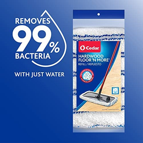 O-Cedar Hardwood Floor 'N More Microfiber Mop Refill