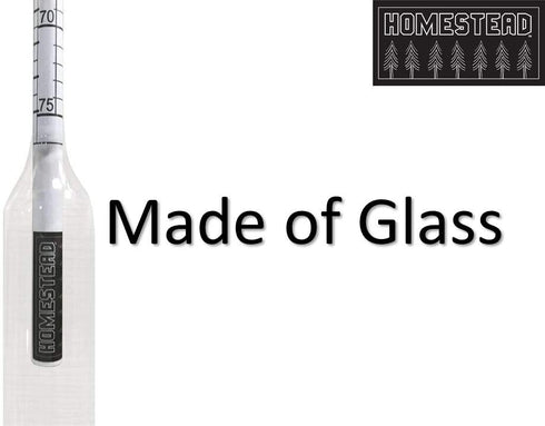 Maple Syrup Hydrometer - Measure Sugar and Moisture Content (Density) of Boiled Sap - Baume and Brix Scale - Calibrated to Create Pure Maple Syrup