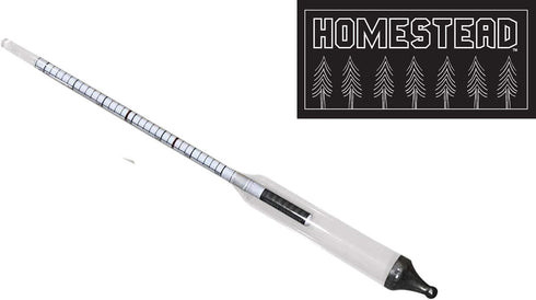 Maple Syrup Hydrometer - Measure Sugar and Moisture Content (Density) of Boiled Sap - Baume and Brix Scale - Calibrated to Create Pure Maple Syrup