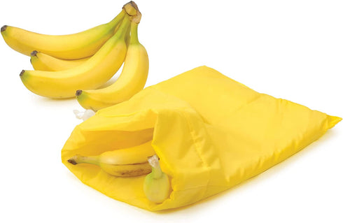 RSVP International Food Safe Nylon Banana Freshness Storage Bag, 11.5 x 13.75, Yellow