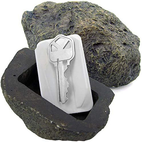 Hide-A-Key Fake Rock Key Holder: Looks and Feels like a Real Rock while Safely Hiding your Spare Keys Outdoors