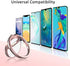 Finger Ring Stand, ICHECKEY Phone Ring Kickstand 360° Rotation Metal Grip Holder for Magnetic Car Mount Compatible with All Smartphone, iPad, Tablet - Rose Gold/Silver (Rose2pcs)