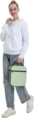 YvoneDBrownn Solid Sage Mint Green Matching Lunch Bag Cooler Bag Women Tote Bag Insulated Lunch Box Water-resistant Thermal for womenPicnicBoatingBeachFishingWork, Black, One Size