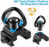 FANGOSS 1" Two Point Sling Picatinny Rail Mount Attachment with 1 Inch Sling Swivels Triangle Loop for Outdoors - 2 Pack