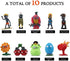 Maikerry 10 Pieces Zombies 2 Series Toys, PVC Garden Warfare 2 Gifts Zombie Toys for Kids and Fans
